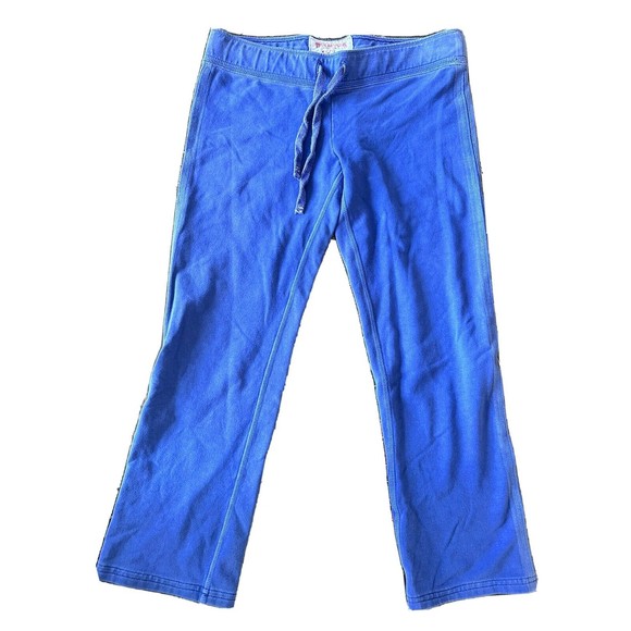 True Religion Women's Navy Blue Draw String Capri Sweatpants Size S - Picture 1 of 4